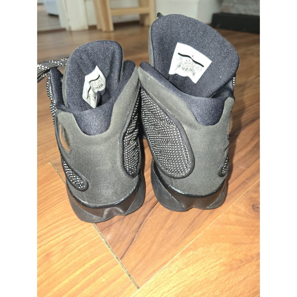 Size 5y = 7 Womens Air Jordan 13 Retro Black Cat - Picture 6 of 7